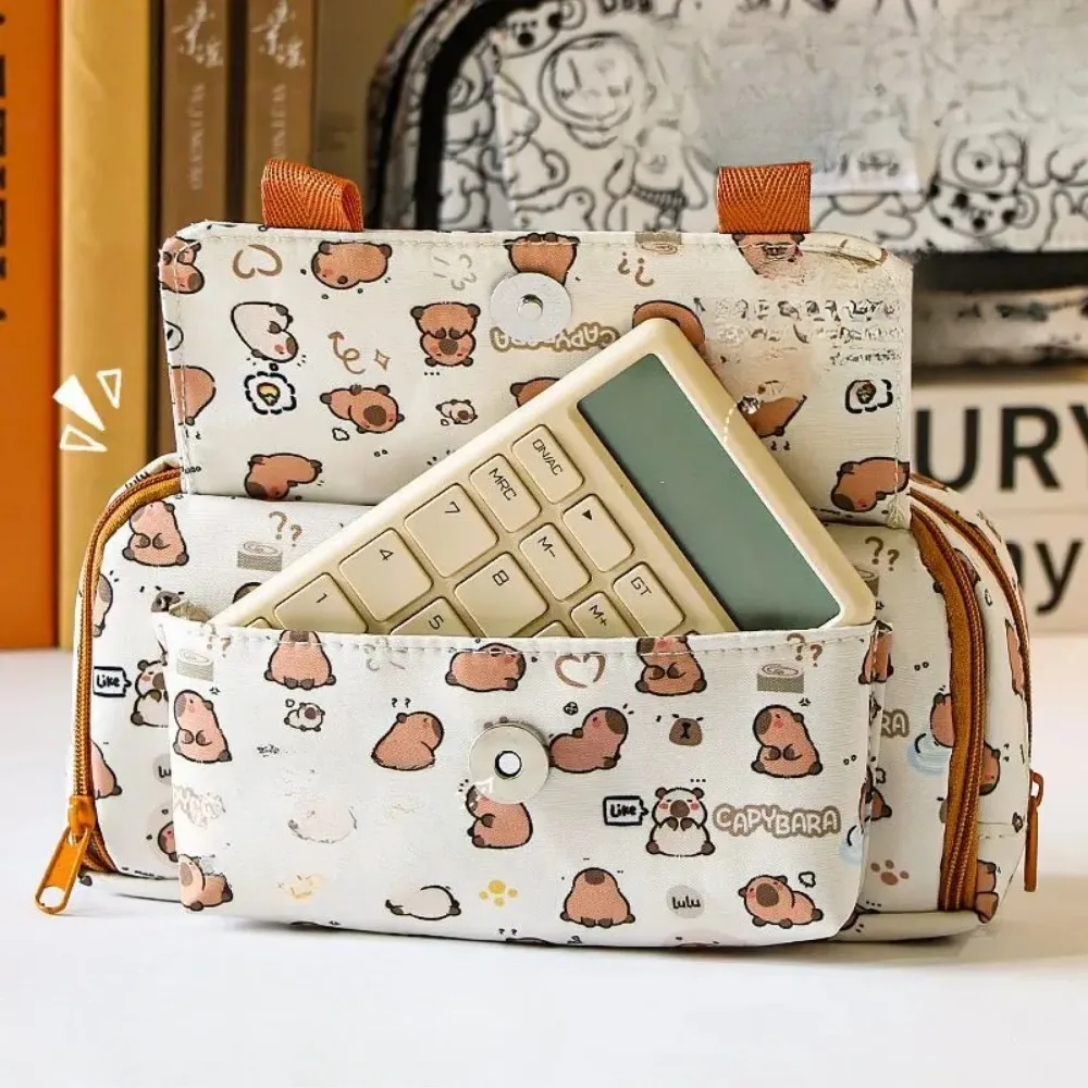 Large round Pen Case Pencil Case Stationery Storage Box Organizer Student Gifts Storage Bag for School Supplies