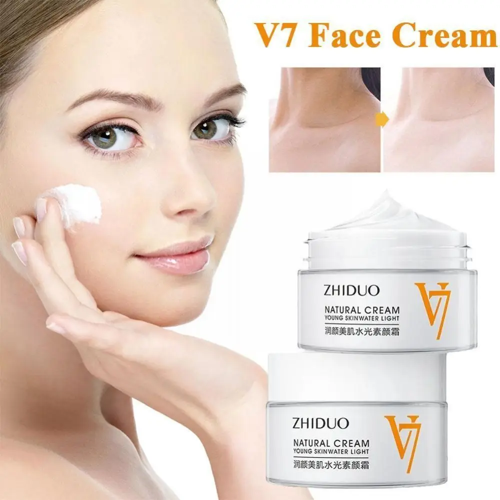 Whitening Brightening Oil Control Anti-aging Facial Skin Care V7 Moisture Toning Light Cream Hydrating Face Cream