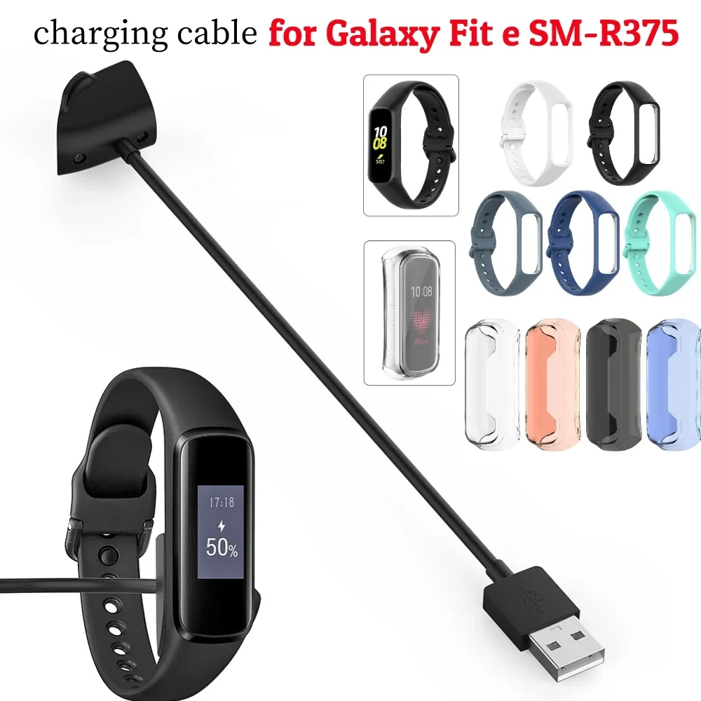 Wristband Charger Cable for Samsung Galaxy Fit e SM-R375 Charging Station Wire ABS and PVC New Assurance Black Appearance