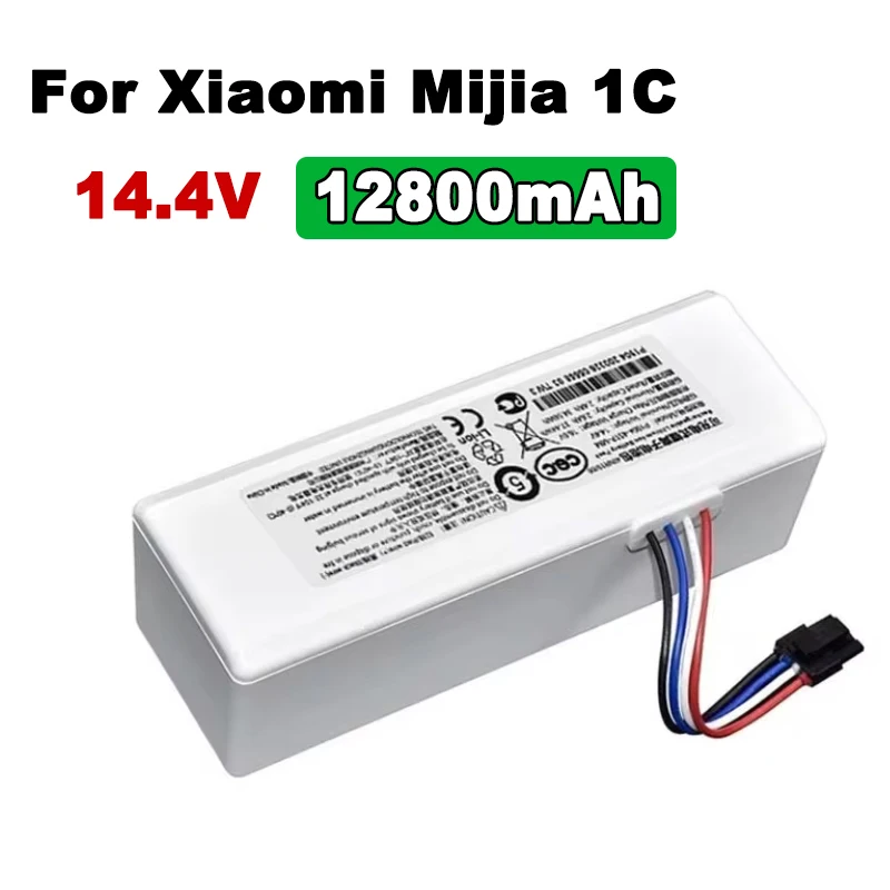 For Xiaomi Robot Battery 1C P1904-4S1P-MM Mijia Mi Vacuum Cleaner Sweeping Mopping Robot Replacement Battery 5200mAh 12800mAh