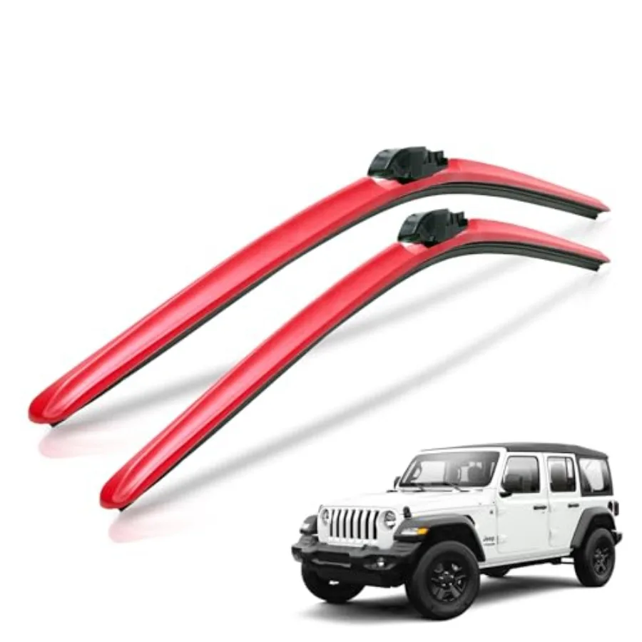 

Jeep Wrangler and Gladiator 16"/16" Windshield Wiper Blades All-Weather Wipers Premium Automotive Wipers Essential Jeep Accesso
