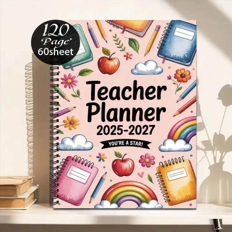 julho-de-2025-a-junho-de-2027-livro-de-planejamento-do-professor-planejamento-de-calendario-mensal-e-semanal-muito-adequado-para-uso-em-material-de-escritorio-escolar