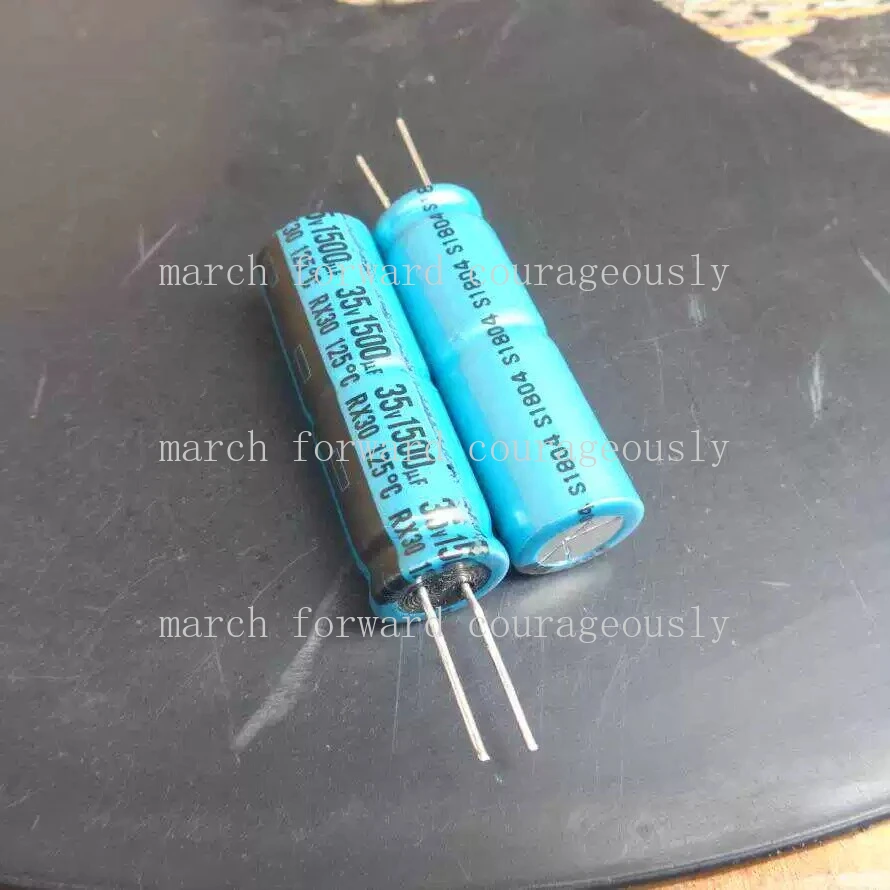 rubycon-35v-1500uf-高温耐性-125-度-rx30-オーディオコンデンサー-12x40-用-10-個