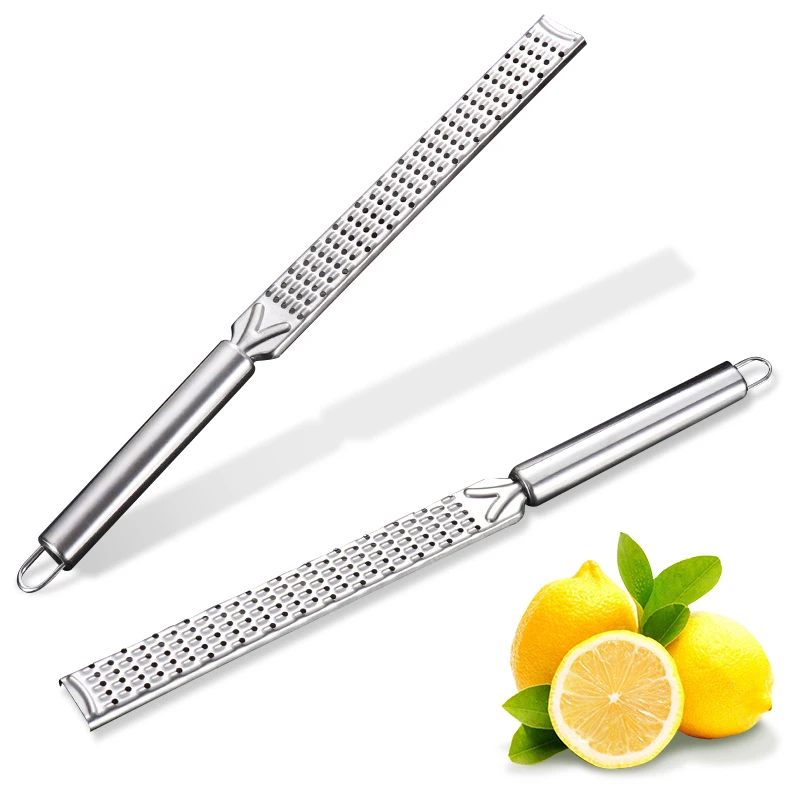 Citrus Lemon Zester,Cheese Grater for Parmesan Cheese, Lemon, Ginger, Garlic, Nutmeg, Vegetables, Fruits,  Stainless Steel