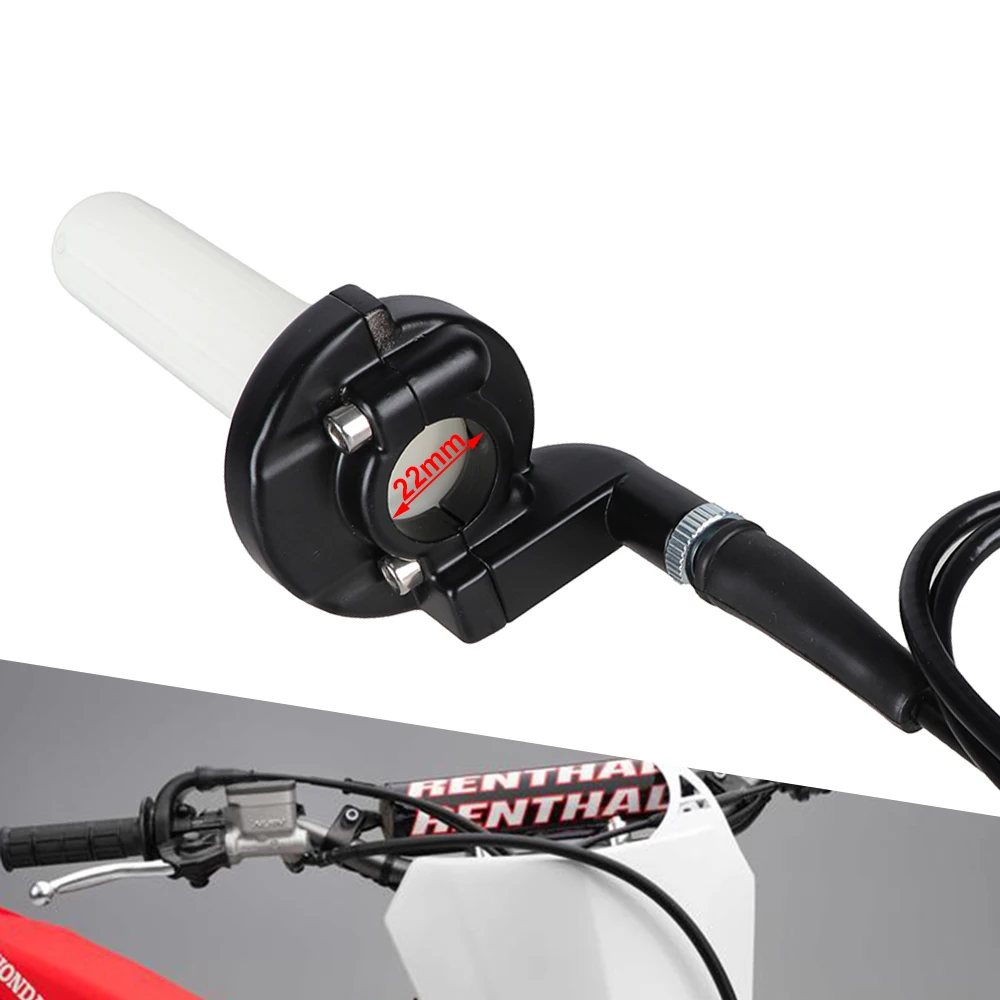 22mm Motorcycle Twist Throttle Accelerator Grip Dirtbike Grips With Throttle Cable for Motocross Quad ATV Buggy Pit Bike Parts