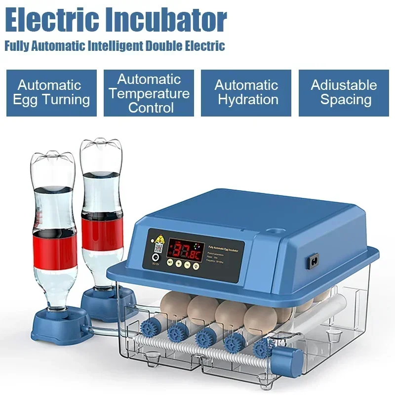 Double Power Intelligent Electric Incubator Automatic Egg-turning Chicken, Duck, Goose, Pigeon, Peacock And Parrot Egg Incubator