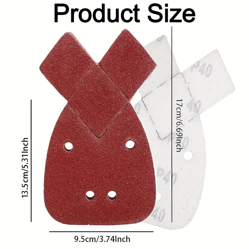 Mouse Sanding Pad for Black and Decker Detail Palm Sander 4 Hole Sandpaper, Mouse Detail Sander