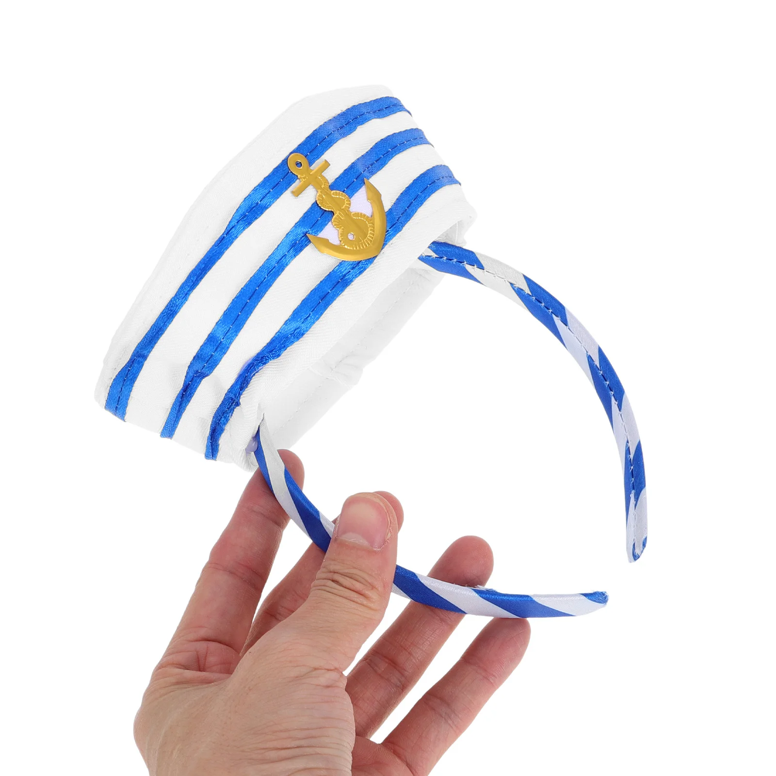 2 قطعة قبعة الكابتن Headbands بحار البحرية البحرية تأثيري زي حفلة هالوين مهرجان الشعر الأطواق اكسسوارات البحرية قبعة Headbands