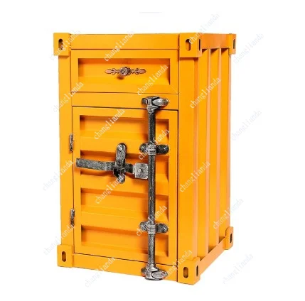 Iron Storage Boxes Vintage Creative Drawer Storage Cabinet Drawer Type Organizer Box for Living Room Accessory
