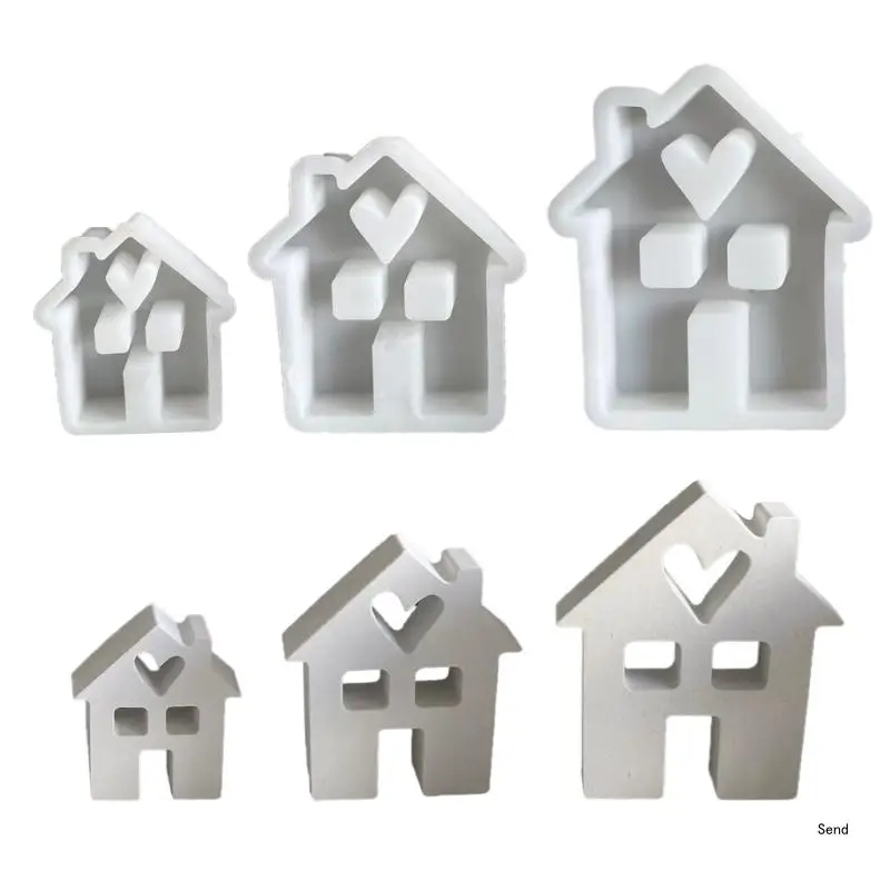 House Crafts Mold Detailed Love House Sculptures Crafting Moulds