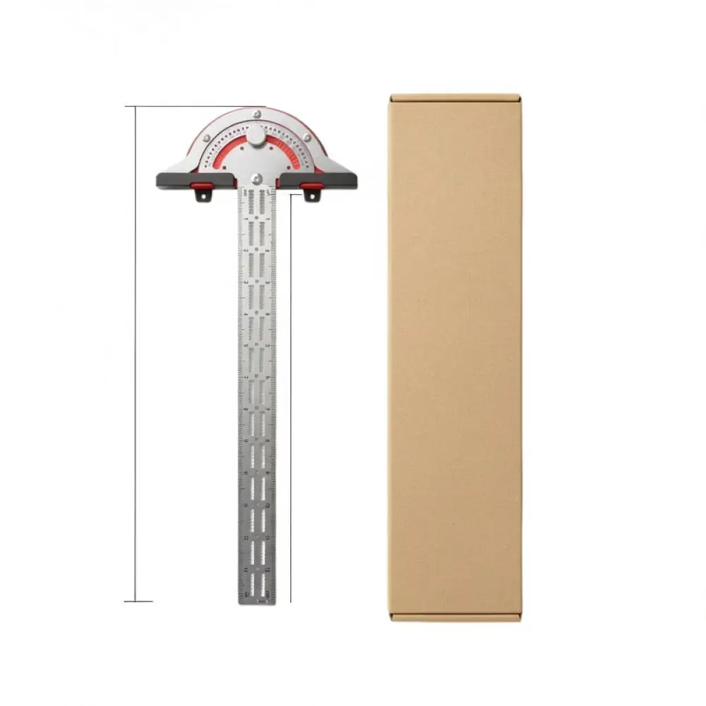 Woodworking Edge Ruler Arc Scribing Protractor Gauge For For Xinmutian Carpenter Precision Woodcraft Measurement