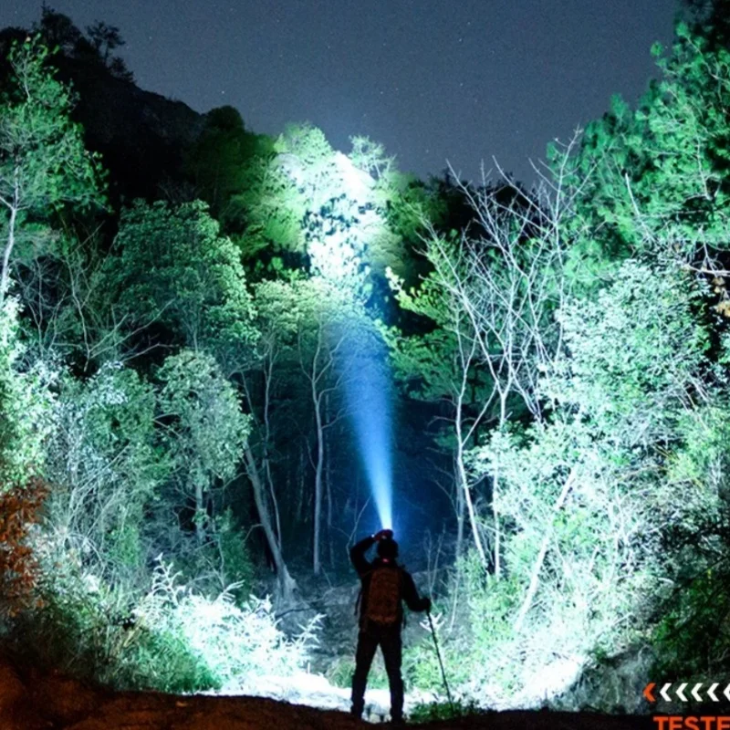 2025 146000000LM Powerful Headlamp Portable Rechargeable Lamp Super Powerful Head Flashlight Long Range LED Headlamp For Fishing