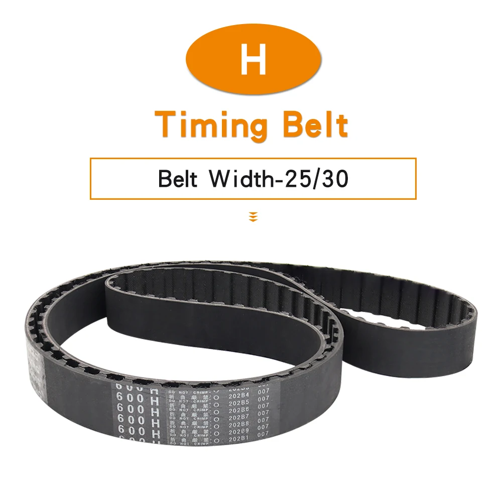 

Timing Belt 590H/600H/605H/610H/615H/620H/625H/630H/640H/645H/650H Teeth Pitch 12.7 mm Closed Loop Rubber Belt Width 25/30 mm