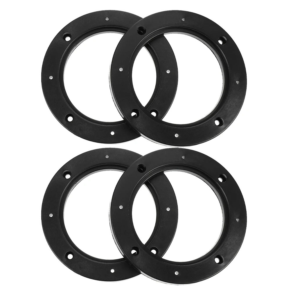 

4pcs Black 5Inch Abs Speaker Spacer Rings Universal Car Audio Mounting Adaptor For Truck Boat Subwoofer Durable Sound Booster