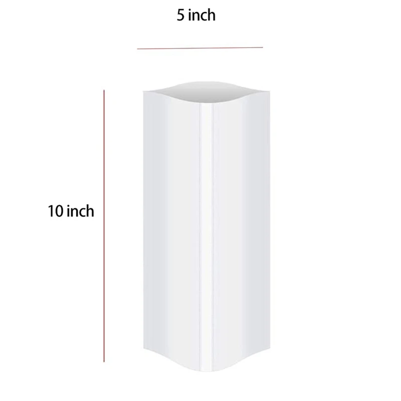 Manicotti termoretraibili a sublimazione da 100 pezzi sacchetto bianco da 5 x10 pollici per bicchieri attillati da 567G, Film termoretraibile a trasferimento termico