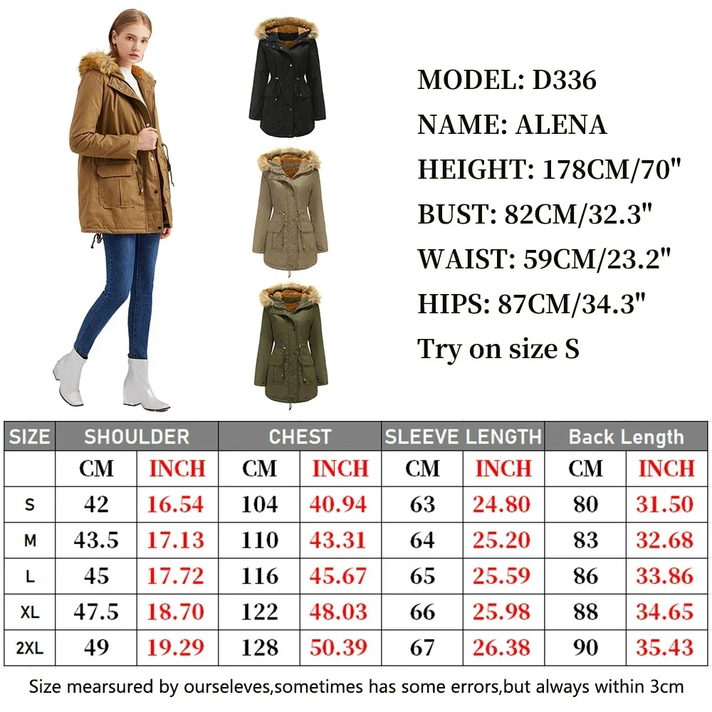 Woman Winter Faux Fur Collar Jacket Oversize Thick Warm Women Parka Padded Jacket Quilted Parkas Winter Overcoat 4xl Hooded Coat