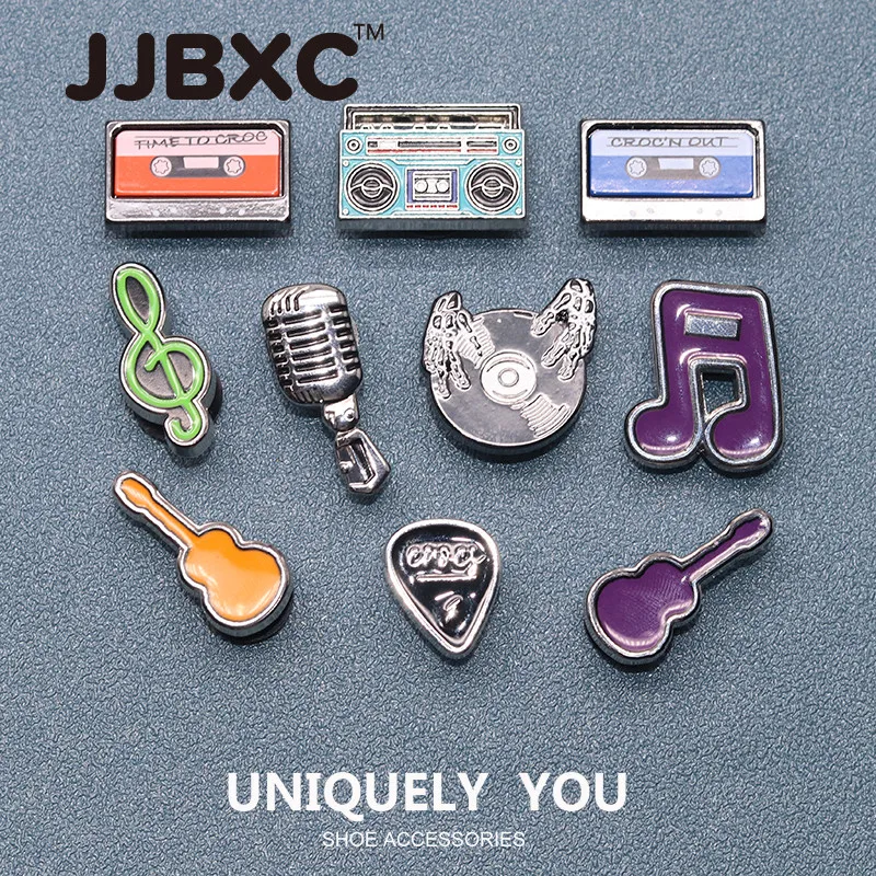 

JJBXC CHARM Shoe Buckle Shoe Accessories Metal Note DIY Fashion Shoes Accessories Suitable for cross Shoes