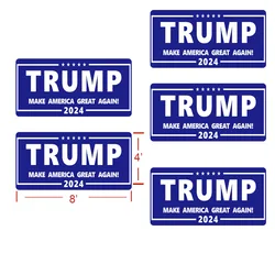 5Pack Trump 2024 Car Stickers,8x4 inches Big Trump Letters Car Decal, Make America Great Again 2024 Bumper Stickers