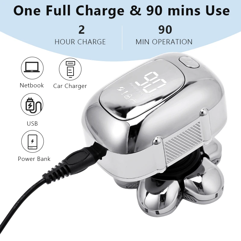 6 في 1 متعددة الوظائف ماكينة حلاقة كهربائية الرطب الجاف استخدام أداة تهذيب اللحية قابلة للشحن ماكينة حلاقة للرجال ماكينة حلاقة الحلاقة الكهربائية