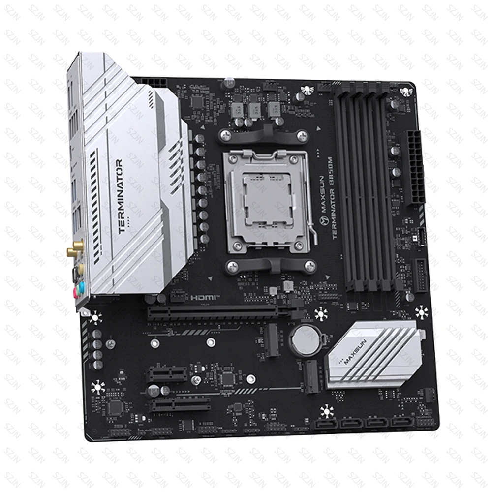 MAXSUN B850M マザーボード AMD B850 チップセット AM5 サポート Ryzen 7000-9000 DDR5 8000+(OC)MHz 2.5G ネットワーク、オンボード WIFI 6 付き