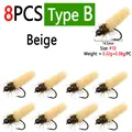 8pcs Beige B