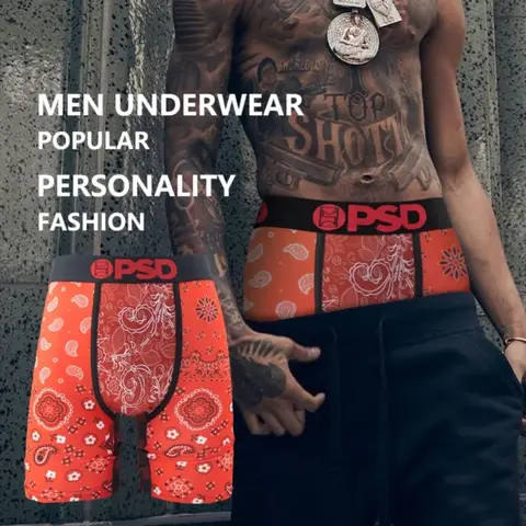 섹시한 남성 속옷 트렁크 나일론 통기성 메쉬 가랑이 남자 수영 Boxershorts 남자 팬티 플러스 사이즈 인쇄 남성 팬티