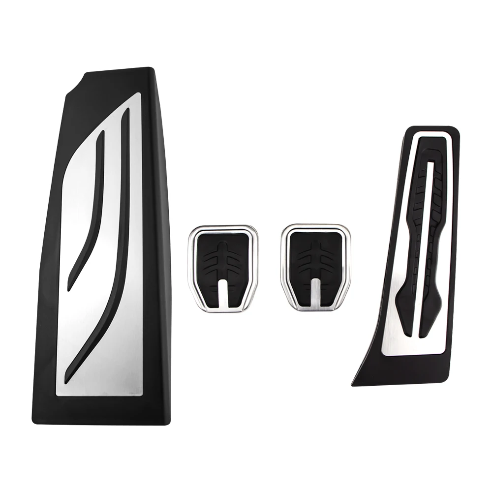 دواسات السيارة لسيارات BMW E60 E61 E63 E64 E70 2004 - 2010 LHD مسرع فرامل الغاز مسند القدم غطاء الدواسة الملحقات الداخلية #5