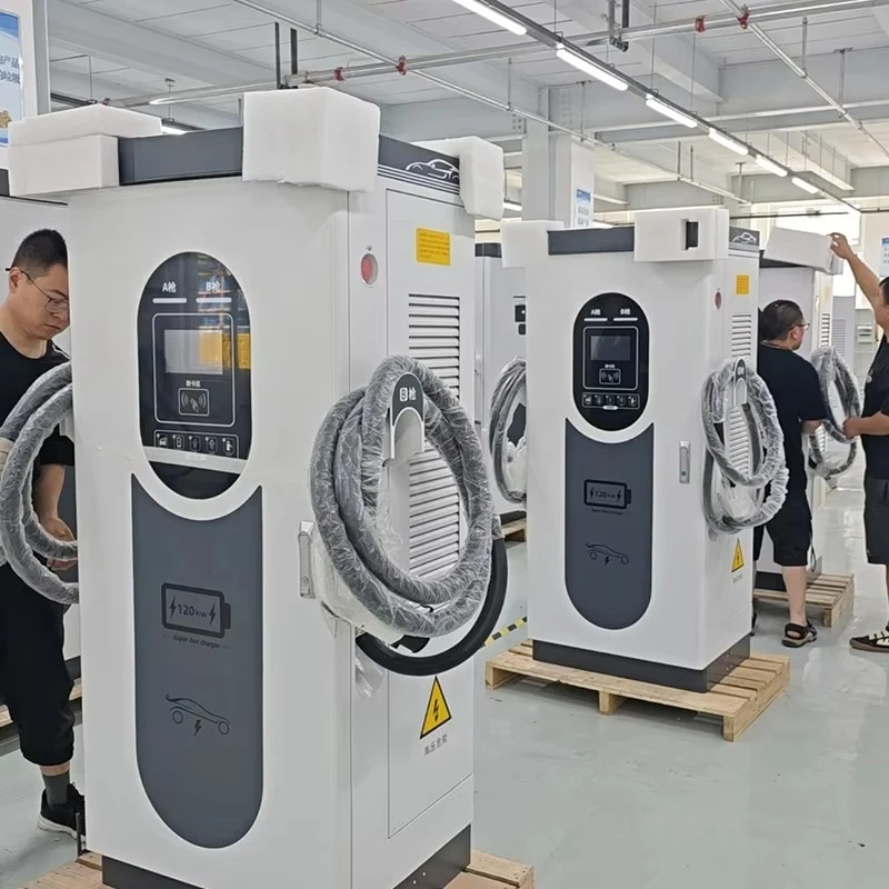 Intelligent 20-120KW DC/AC EV Fast Charging Pile IP54 Dustproof Charger for Home Garage Business Parking