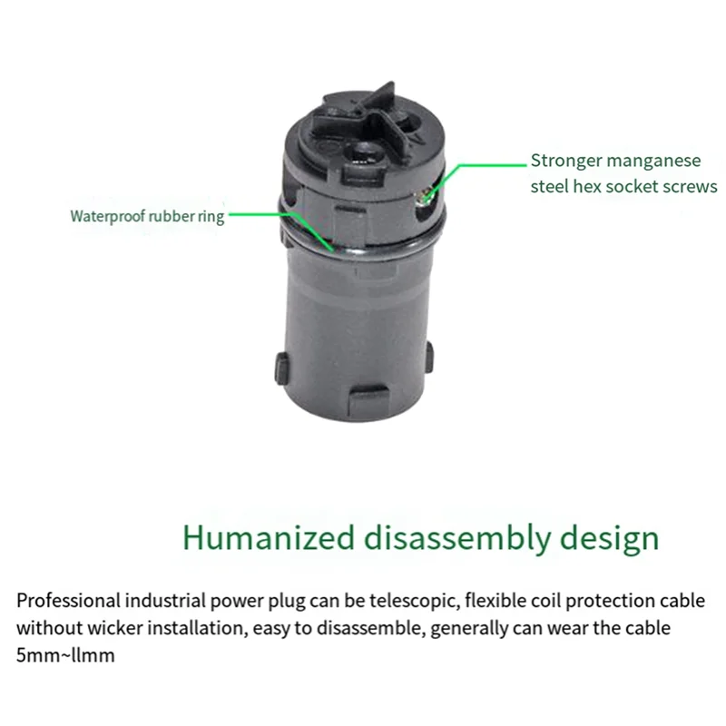 High Quality Waterproof LED Display Plug Stage Lighting Equipment Multi-Function Convenient Lighting Power Connector Plugs Easy