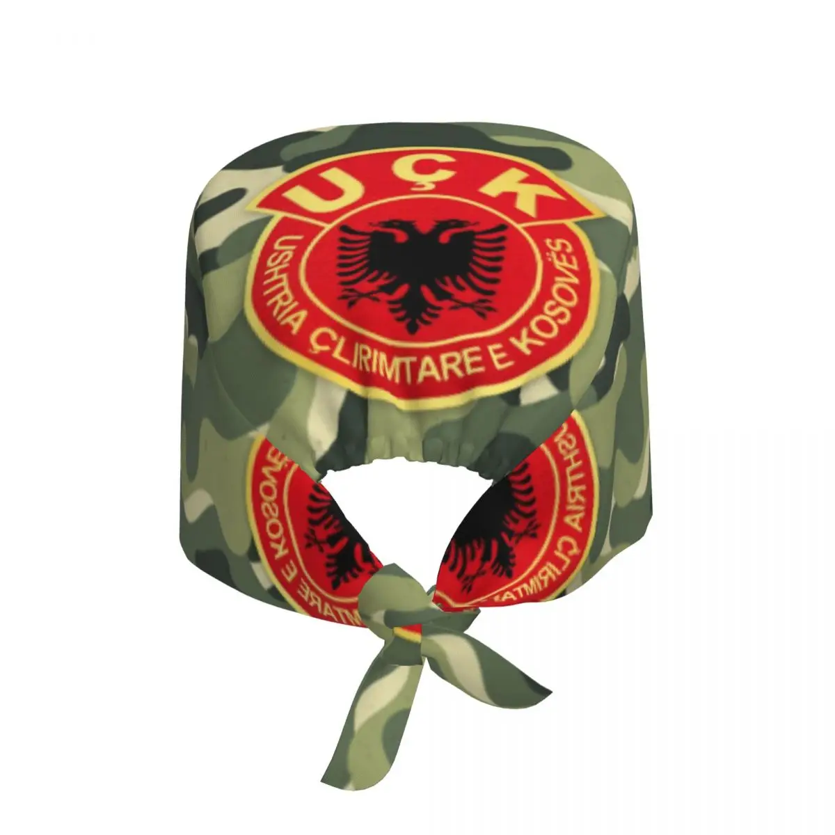 Gorro personalizado con bandera de Albania antigua UCk para personal médico, gorro para mujeres y hombres, ejército de liberación de Kosovo para gorro de Chef, gorros exfoliantes