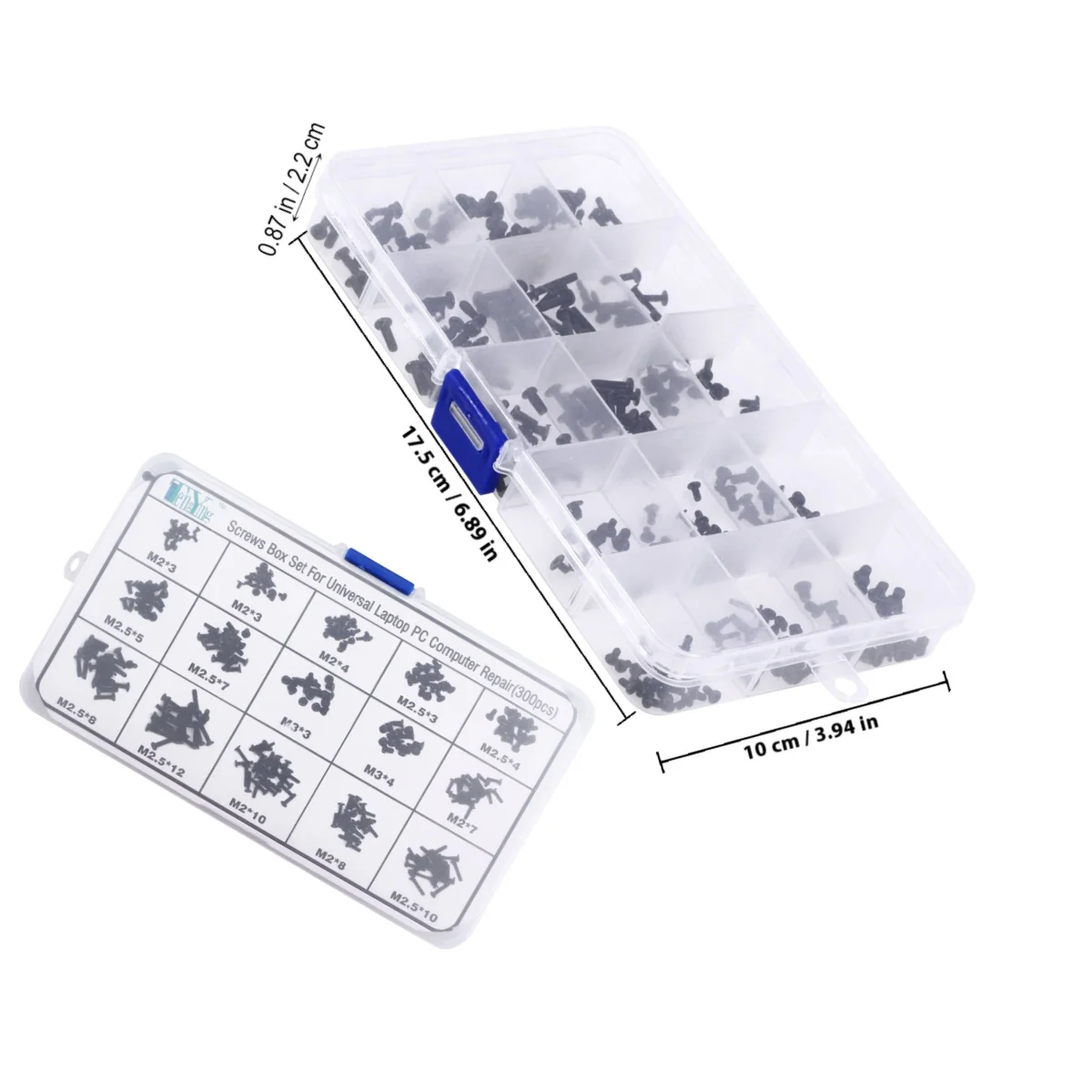 300 قطعة المسمار مجموعة متنوعة 15 أحجام الصلب دائم لأجهزة الكمبيوتر المحمول العالمي الكمبيوتر إصلاح ملحقات الأجهزة أداة عدة