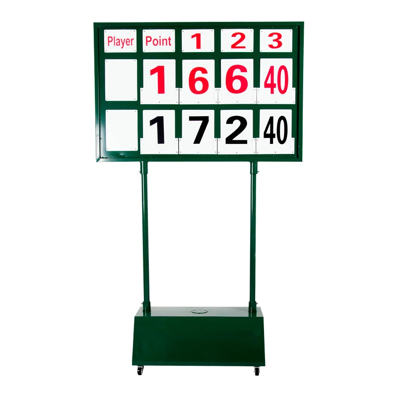 Portable Flip Score Display Durable Manual Scoreboard for Tennis Sports and Club Matches