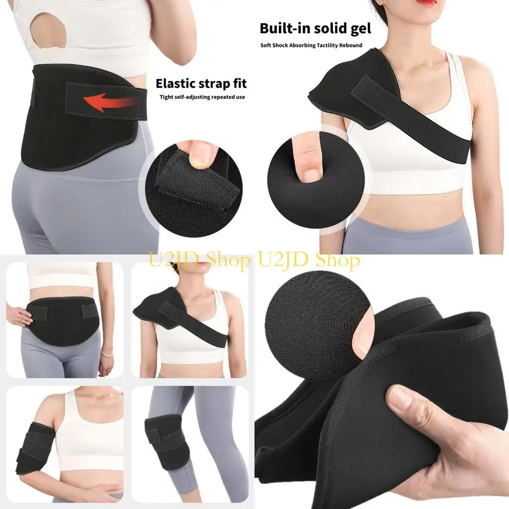 U2JD Cold Heat Lower Back Strap With Elastic Bands Designed For Post Workout Recovery Or Physical Labor