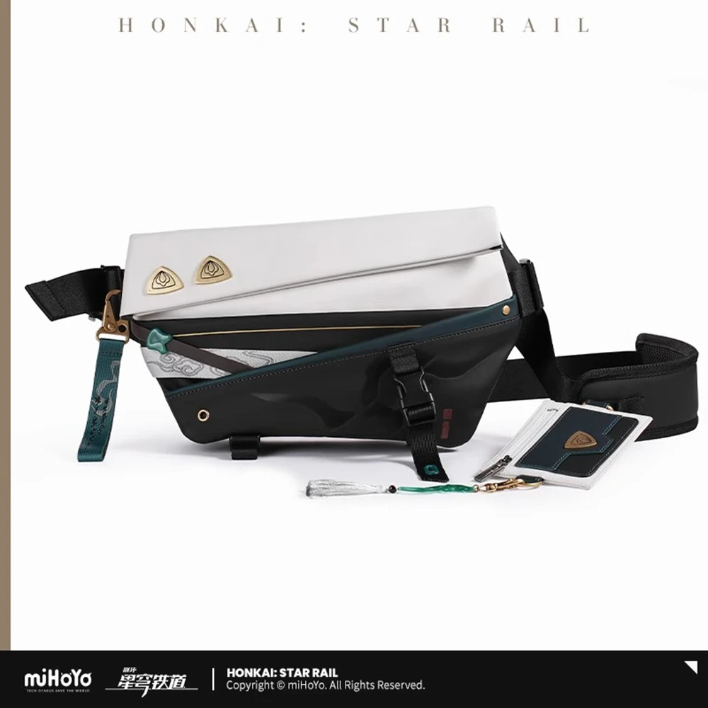 

MiHoYo Honkai: StarRail Официальная аниме и игровая периферия Danheng Theme Impression Series Satchel Открытый рюкзак в подарок