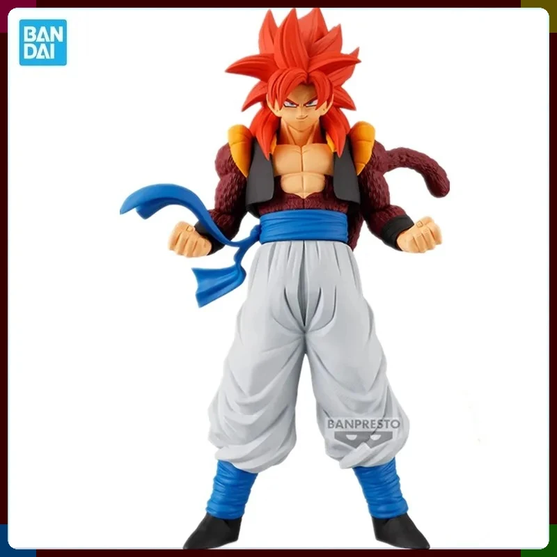 Figura de Acción Coleccionable de PVC de Bandai Original Banpresto Anime Dragon Ball GT Super Gogeta Solid Edge Works, Juguete de Regalo