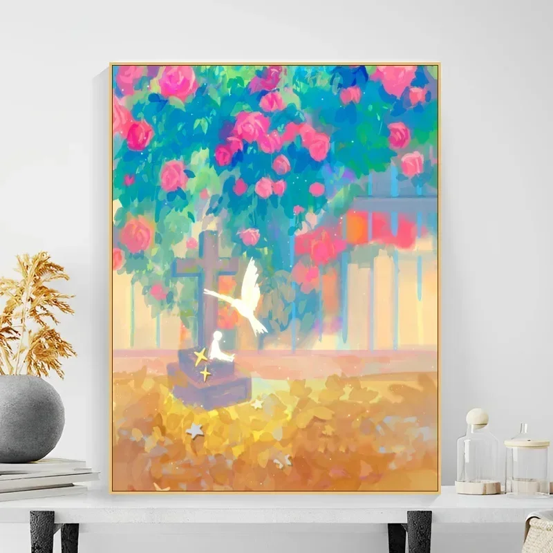 

3496510Digital ainting, Digital Coloring, Plant Scenery, Flower Landscape, Decoration