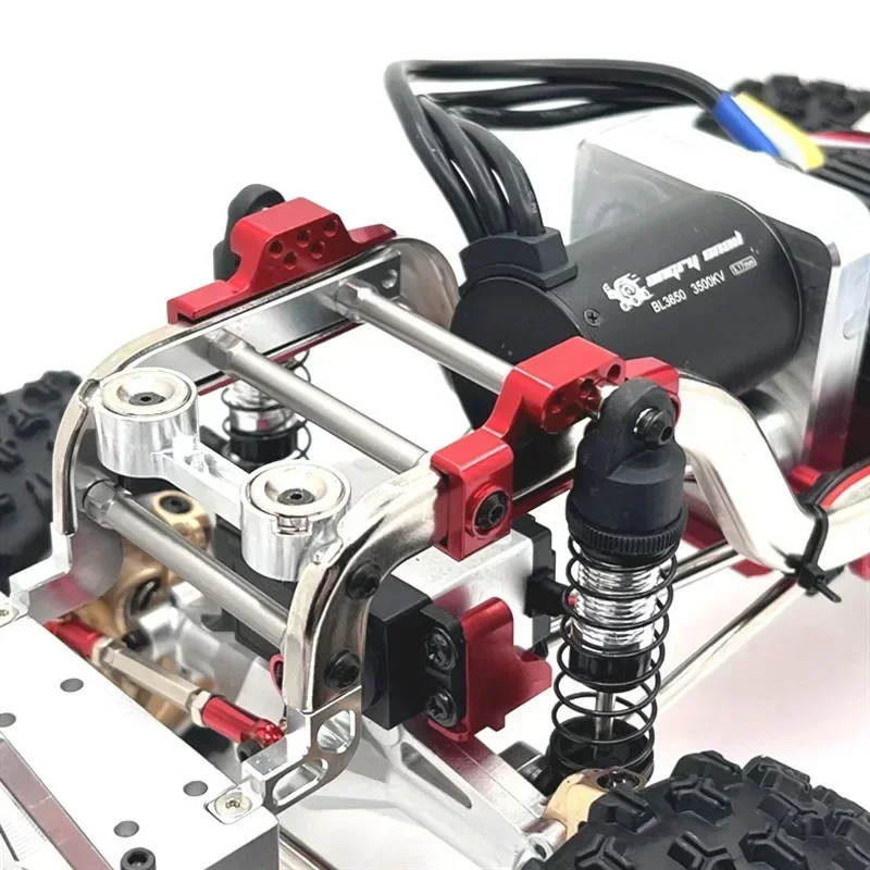 Metal Upgraded Servo Base Suitable for MeiJiaXin H12Y H12Y+ RC Car Accessories, Modification of Front Axle Servo Fixing Parts
