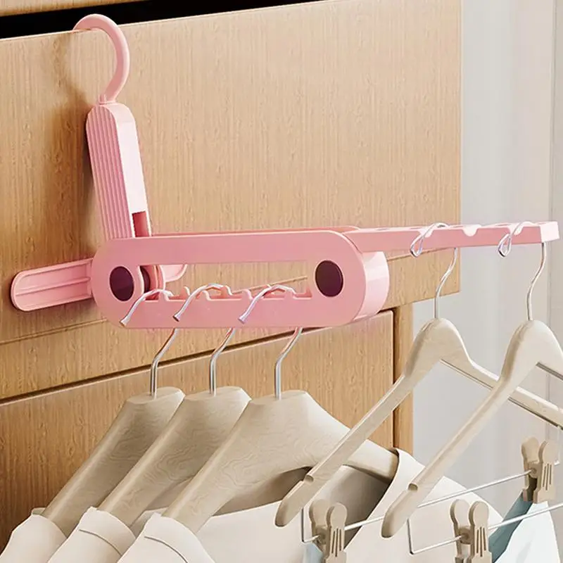 

Portable Foldable Travel Hanger Folding Cloth Drying Rack Stable Travel Hanger Hanging Rack for Hotel Multi-function Hanger