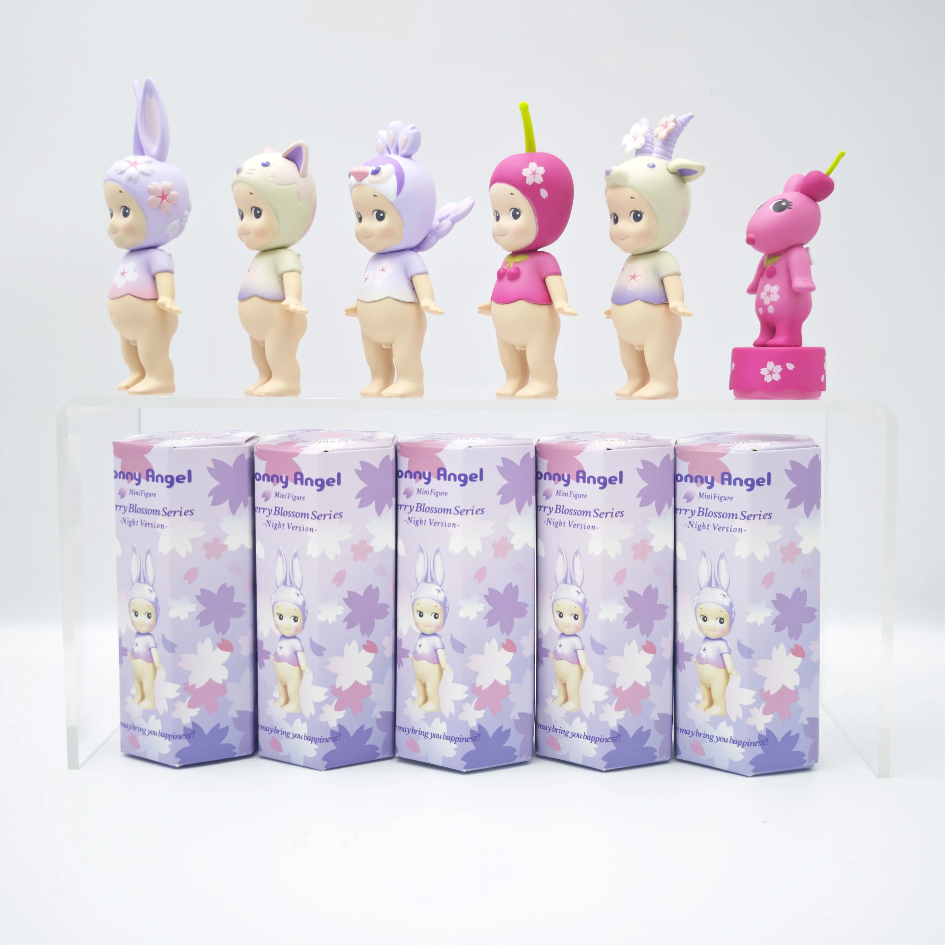 سوني ألعاب الملاك صندوق أعمى نسخة Nigbt سلسلة زهر الكرز أنيمي شخصية صغيرة زينة مجموعة هدية عيد الميلاد والكريسماس