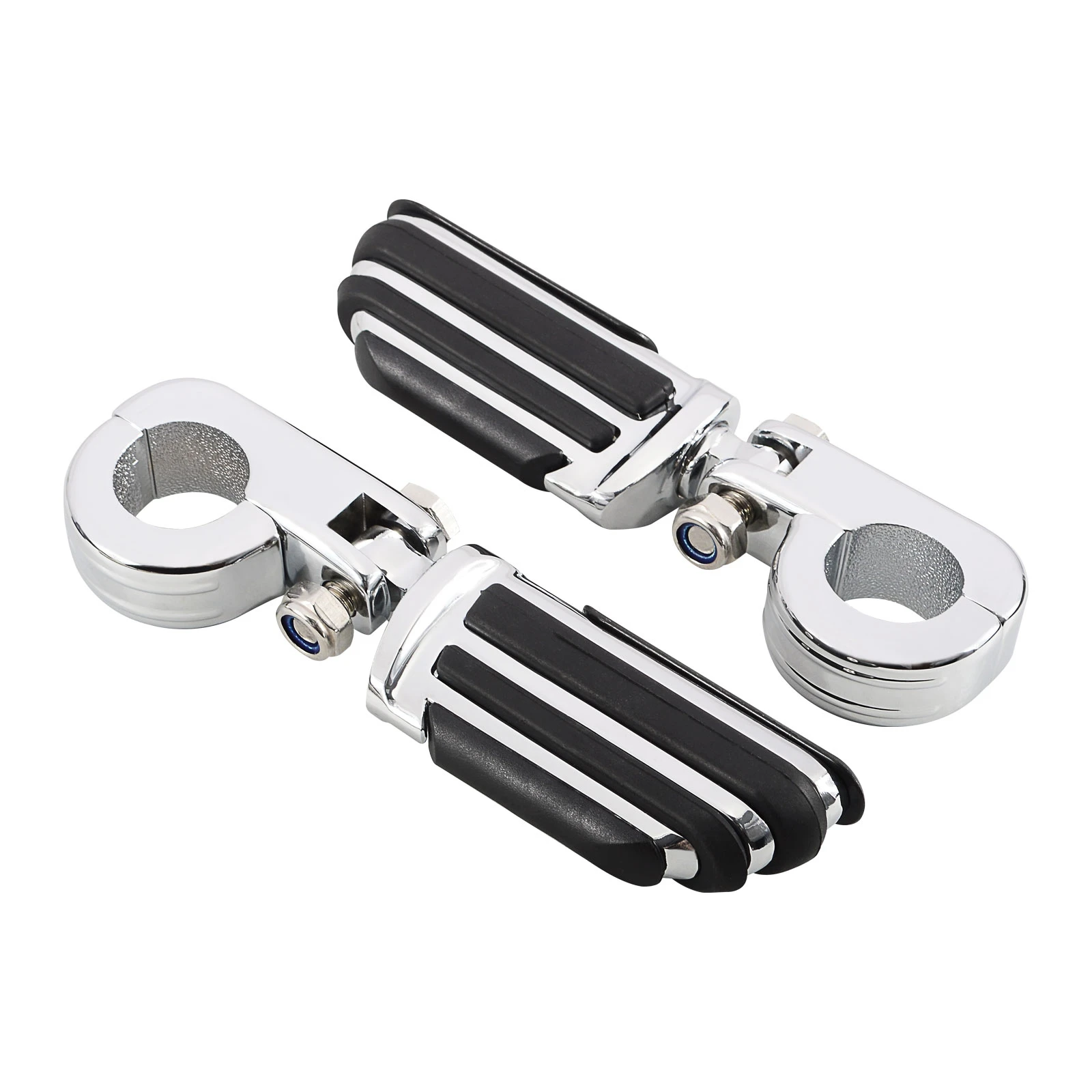 Motorcycles Highway Foot Pegs 32mm Engine Guard Footrest For Harley Softail Fat Bob Dyna Low Rider Road King Street Glide FLTRX