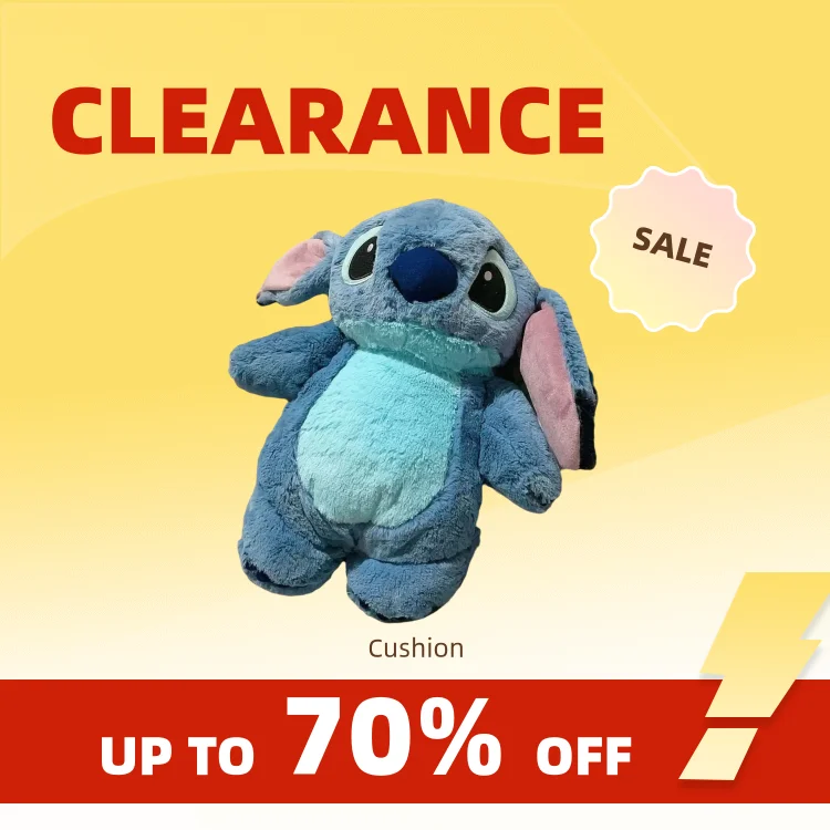 Clearance_MINISO Disney Stitch Anime Winter Extra Large Plush Hot Water Bottle Home Water Filling Hand Warmer Holiday Gift for G