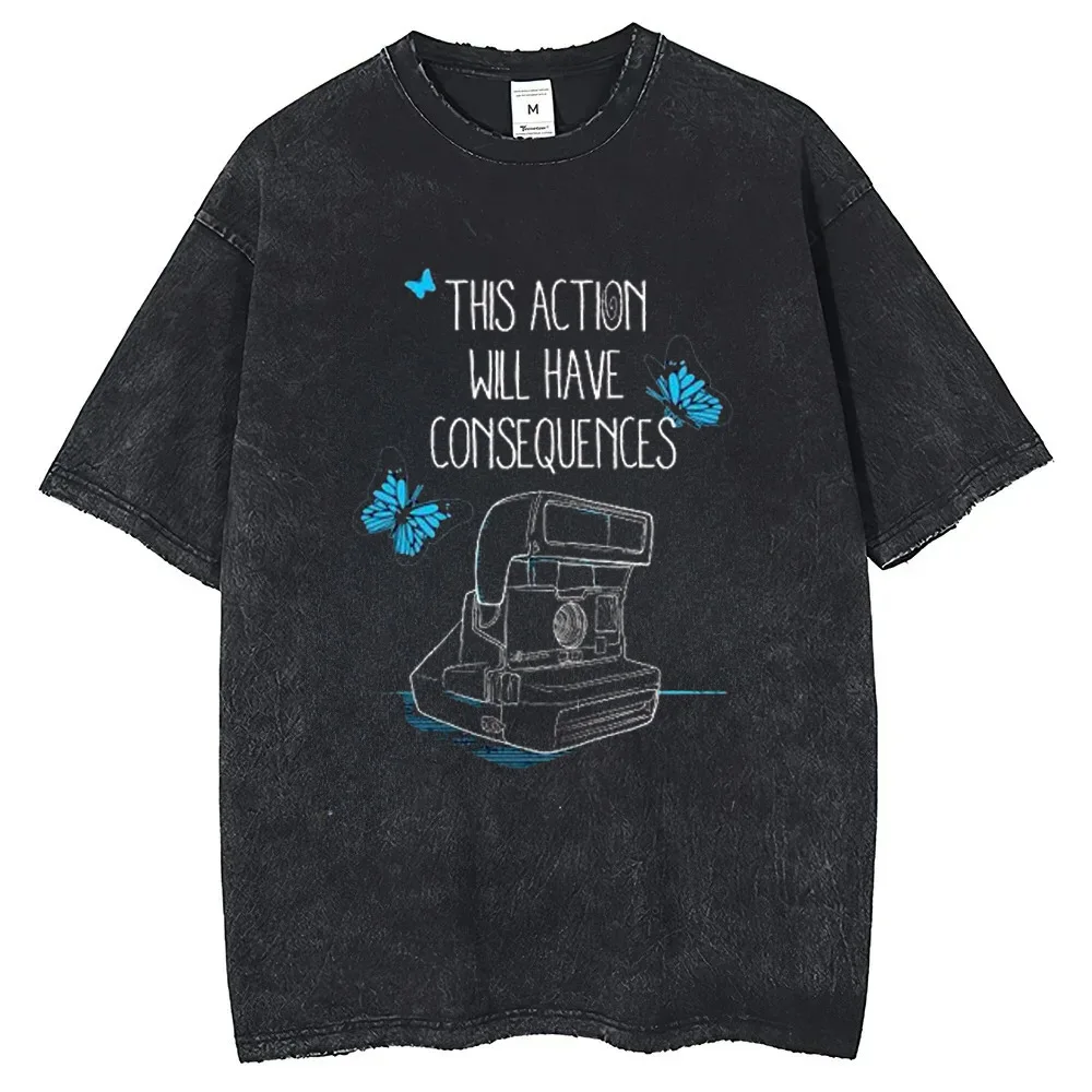 2026 Life Is Strange Baumwoll-T-Shirt Kurzarm Maßgeschneiderte Herren-T-Shirts Hip-Hop Streetwear Neuerscheinung Männerkleidung – Detail 5