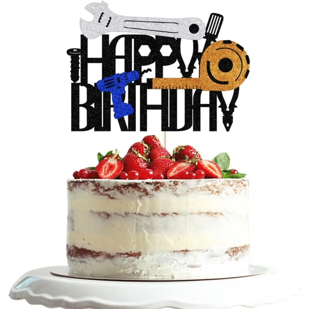 

Tools Cake Topper Tools Cake Decorations Toolbox Wrench Hammer Mechanic Drill Handsaw Tape Measure Screwdrivers