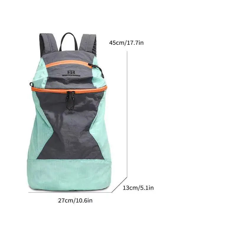 حقيبة ظهر جديدة ذات كتلة ألوان مقاومة للماء من النايلون بتصميم مربعات وجيوب متعددة وأشرطة قابلة للتعديل للتنقل اليومي والسفر في الهواء الطلق #4