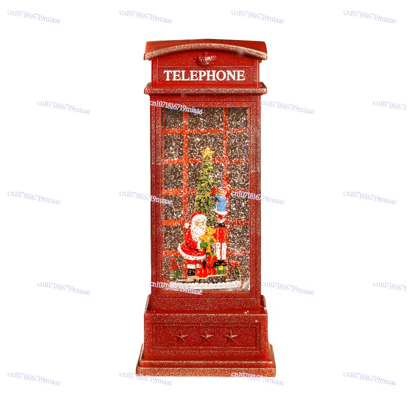 

Household Christmas Music Box Old Man Music Box Snowflake Crystal Ball Day Gift