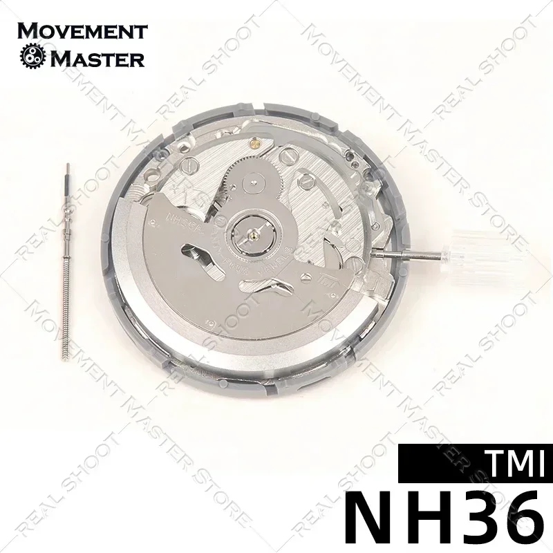 Il nuovo movimento meccanico automatico giapponese NH36A movimento doppio calendario sostituisce gli accessori del movimento dell'orologio 4R36/7S36