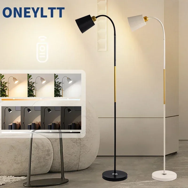 Floor Lamp Simple Floor Lamp Floor Light Wrought Iron LED Standing Lamp Adjustable Lamp Head Standing Reading Light for Living R