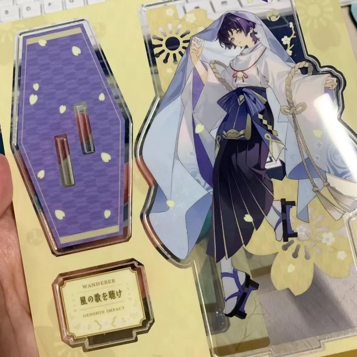 Scaramouche oyuncak figürler akrilik standı Anime modeli Action Figure süs aksesuarları modelleri xiao masaüstü süs