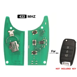 jingyuqin 433MHZ 3 Buttons Smart Remote Car Key Circuit Board For Kia K4 Sorento Sportage Fob Without Chip