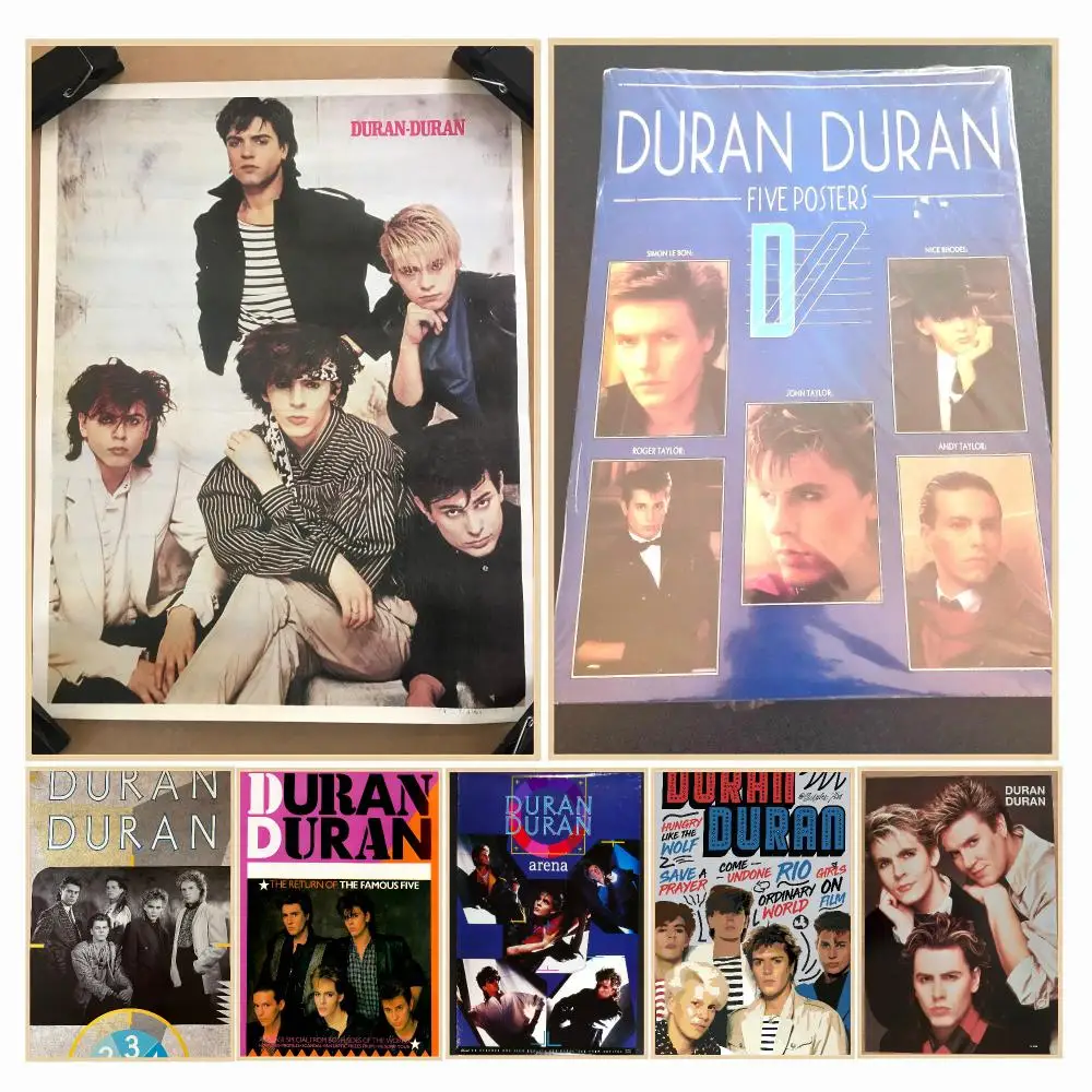 band D-Duran Duran-N Poster Decorative Wall Art Sticker for Cafe Office Bedroom and Living Room